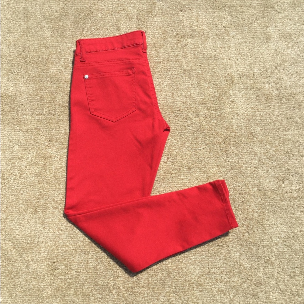 Celebrity.Pink Red Skinny Jeans